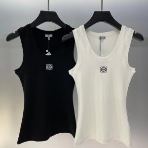 人気商品！【LOEWE 公式旗艦店】（ロエベ）2025夏新作刺繍ベスト半袖Tシャツ