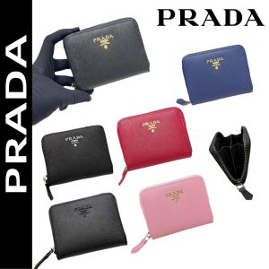 PRADA【プラダ】女性に人気のミニコインパース エレガントな印象 今だけ特価