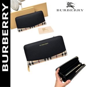 BURBERRY【バーバリー】送料関税込 大人気長財布 二つ折り コンパクト