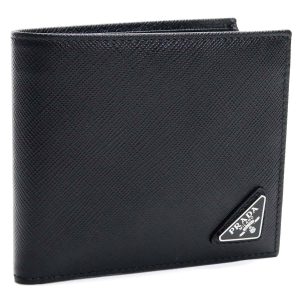 PRADA サフィアーノ 二つ折り財布 2MO738 NERO