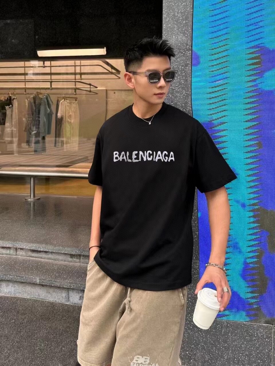 【BALENCIAGA】(バレンシアガ )半袖 男女兼用半袖Tシャツ - 画像 (7)
