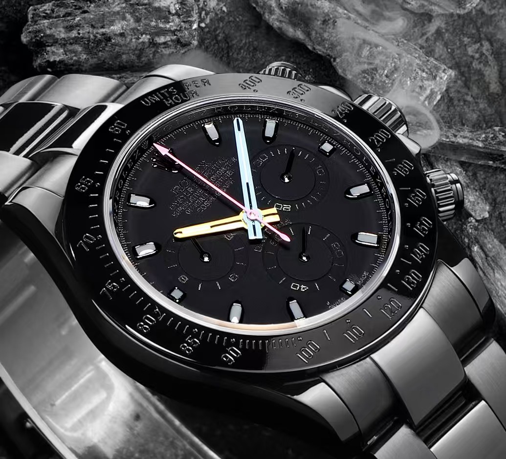 NEW 2025 ROLEX 40mm 機械式腕時計 高級カーボンブラックシリーズ - 画像 (4)