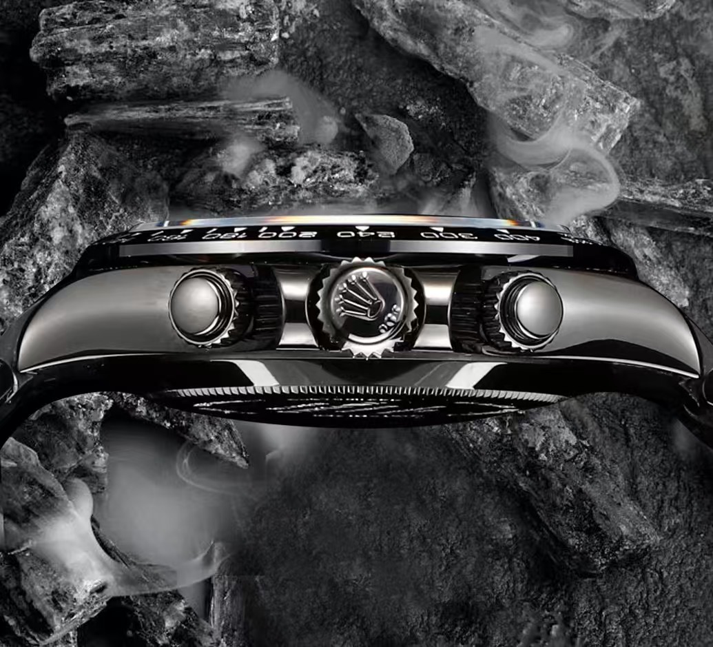 NEW 2025 ROLEX 40mm 機械式腕時計 高級カーボンブラックシリーズ - 画像 (7)