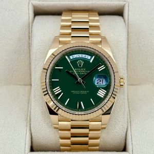 2023 ロレックス デイデイト 40mm 228238 プレジデンシャル グリーンダイヤルRolex