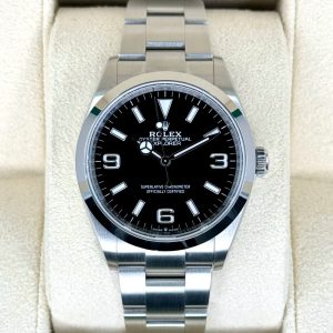 NEW 2024 Rolex Explorer 36mm 124270 ステンレススチール ブラックダイヤルRolex
