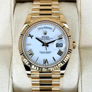 2022 ロレックス デイデイト 40mm 228238 プレジデンシャル ホワイトダイヤルRolex