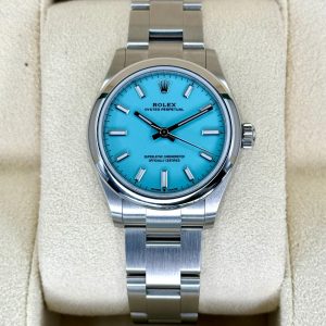 2021 ロレックス オイスターパーペチュアル 31mm 277200 ターコイズ ティファニーブルー文字盤Rolex
