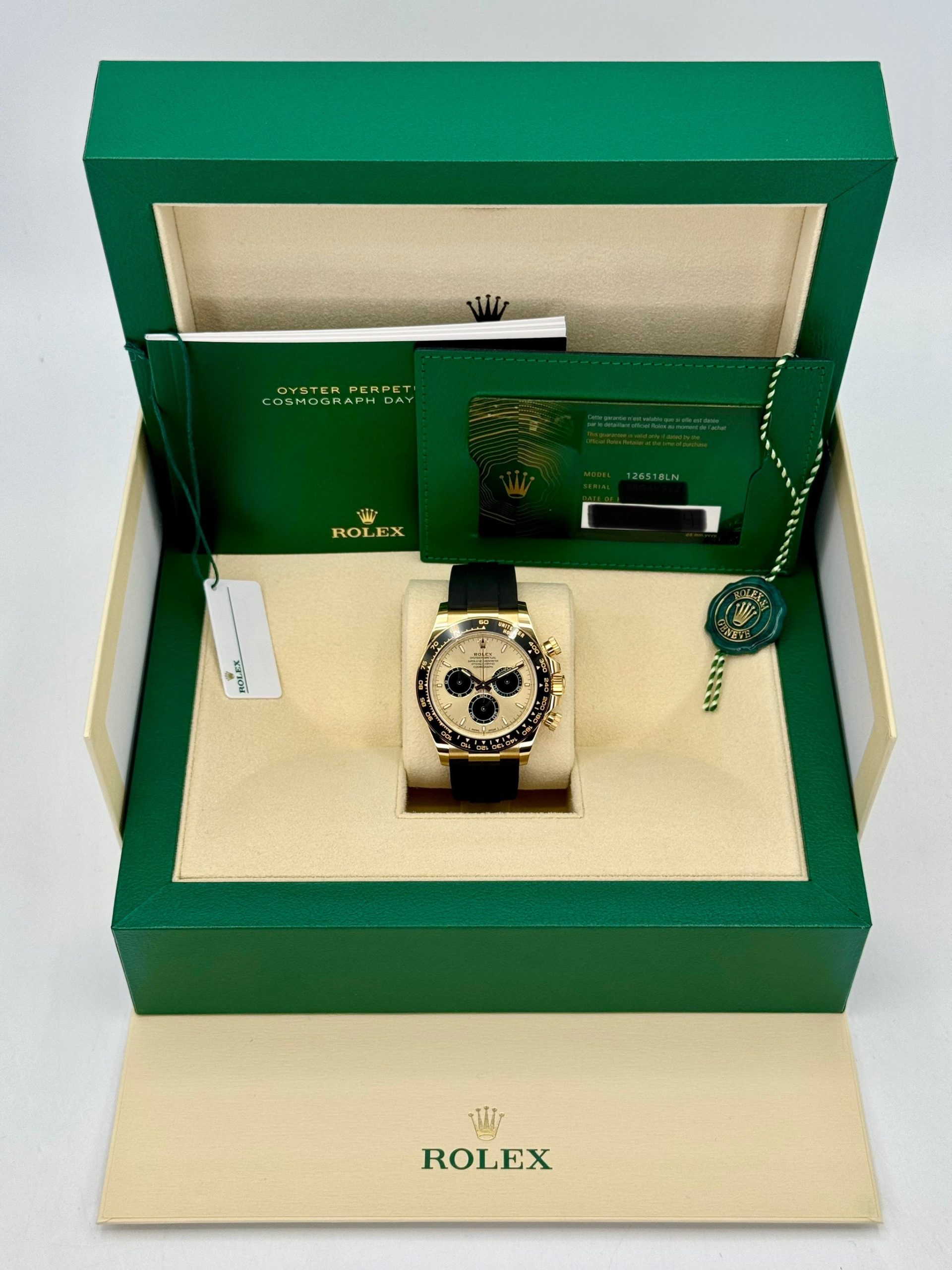 NEW 2024 ロレックス デイトナ 40mm 126518LN オイスターフレックス シャンパンダイヤルRolex - 画像 (12)