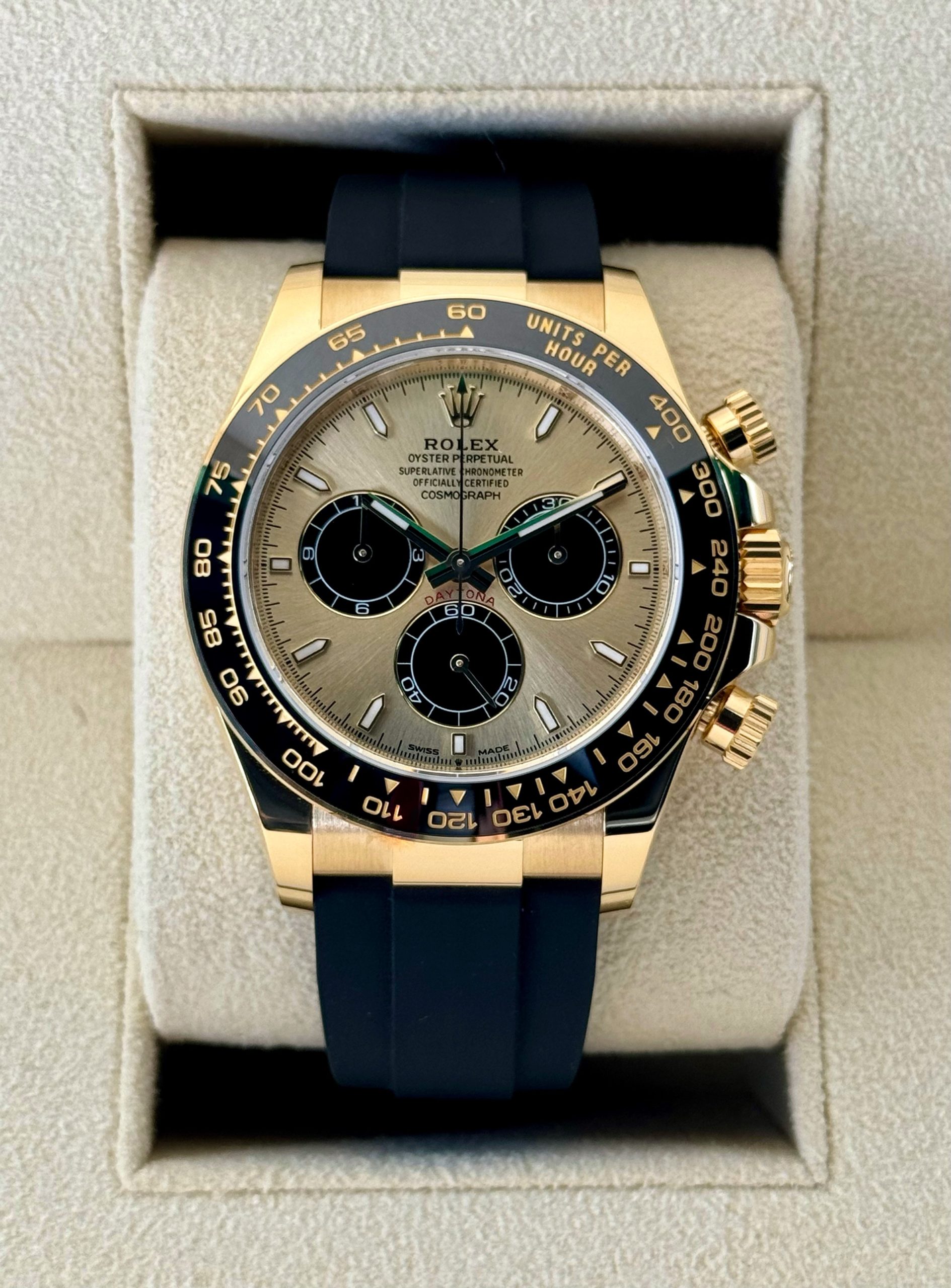 NEW 2024 ロレックス デイトナ 40mm 126518LN オイスターフレックス シャンパンダイヤルRolex