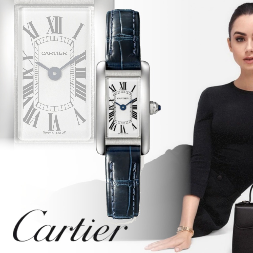 Cartier タンク アメリカン ウォッチ ミニ アリゲーター - 画像 (5)